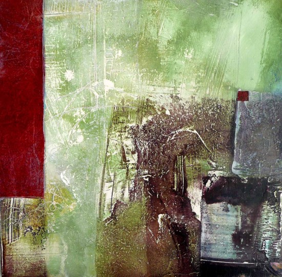 Two-Sheds-Mixed-Media-on-board-30cmx30cm